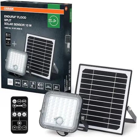 OSRAM Endura Flood Split Solar Sensor 10W 840