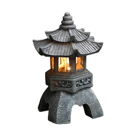 Felinar solar pagodă 45,7 cm